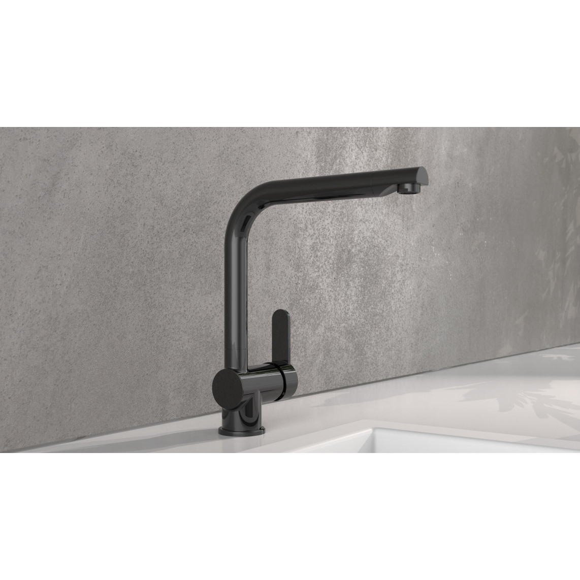 79836 RIO Mitigeur évier, graphite brillant