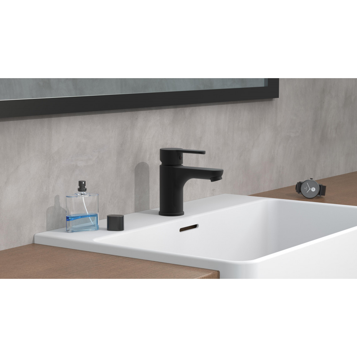 44106 DENVER Mitigeur lavabo, noir mat