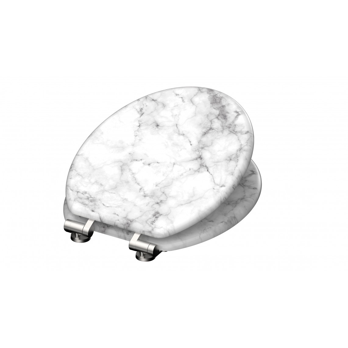 80194 abattant WC en MDF MARMOR STONE, avec frein de chute
