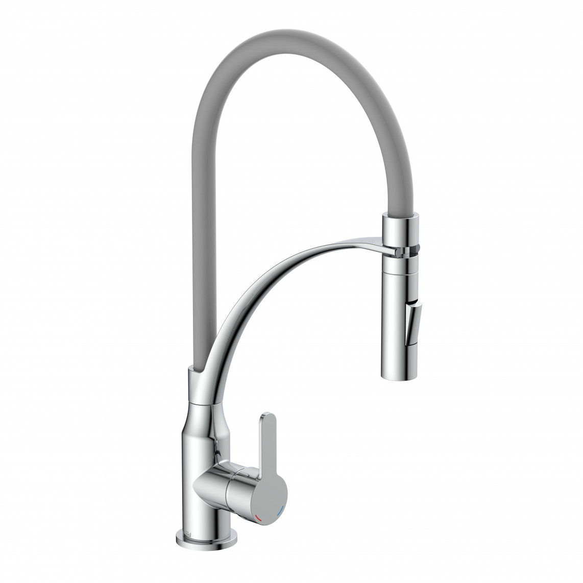 NI183CARCRB CARNEO Mitigeur évier, chromé/noir, avec flexible soft-touch