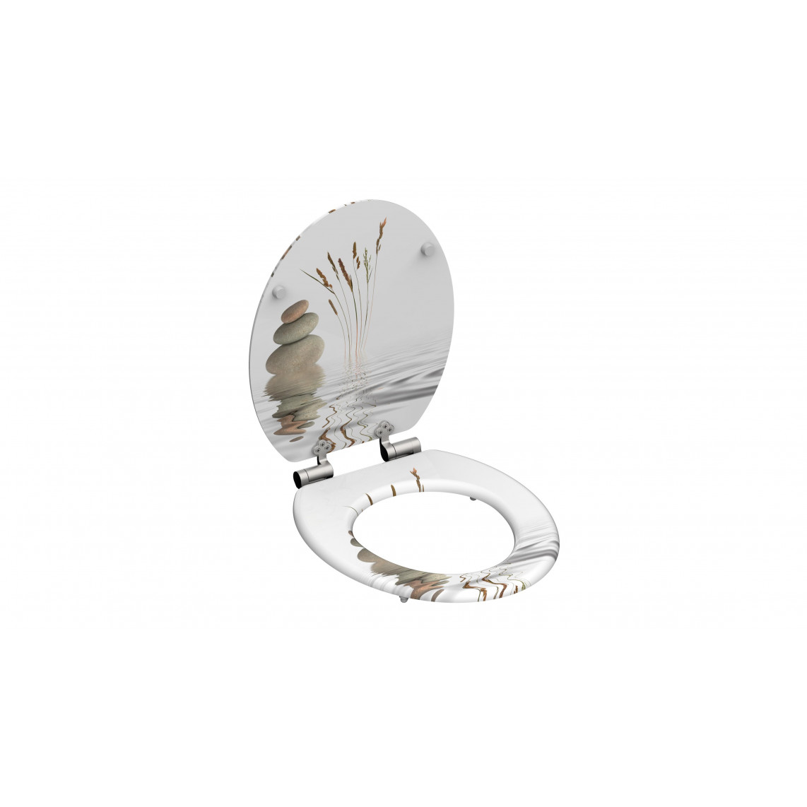 80122 abattant WC en MDF BALANCE, avec frein de chute