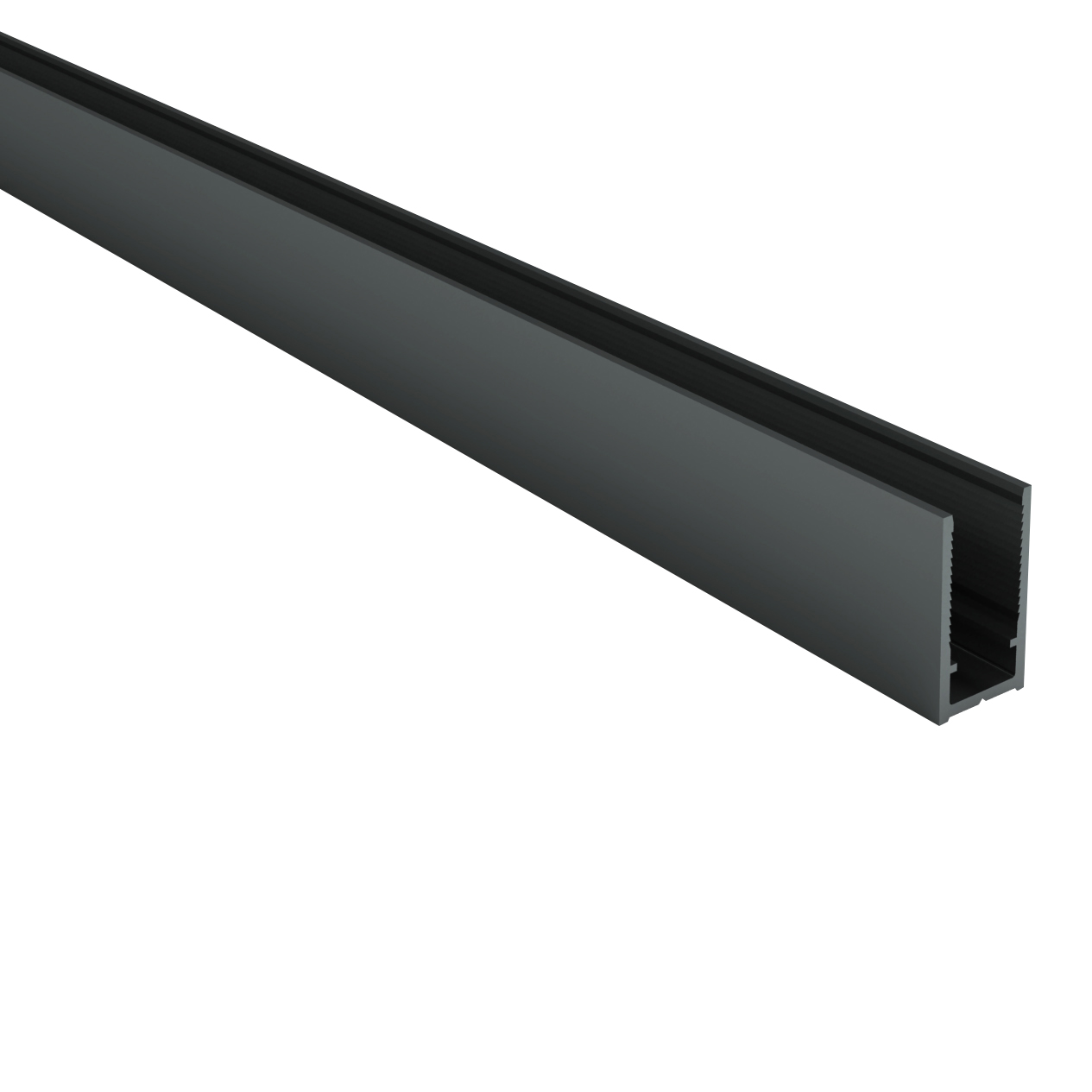 ALONI PROFIL MURAL POUR PAROI DE DOUCHE - 200 CM - GUNMETAL