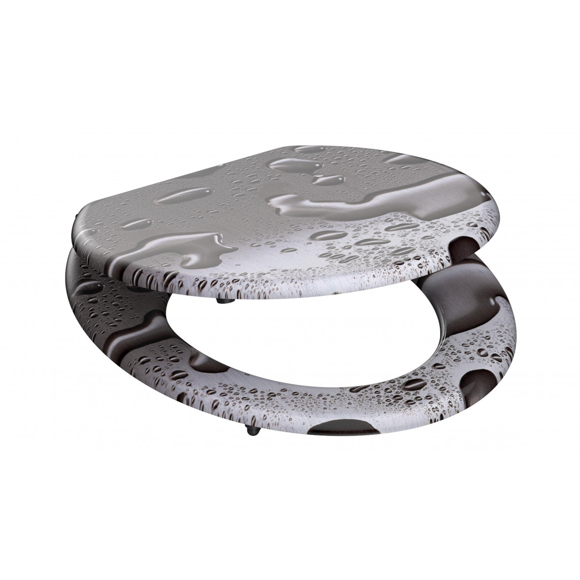 80023 abattant WC en MDF GREY STEEL