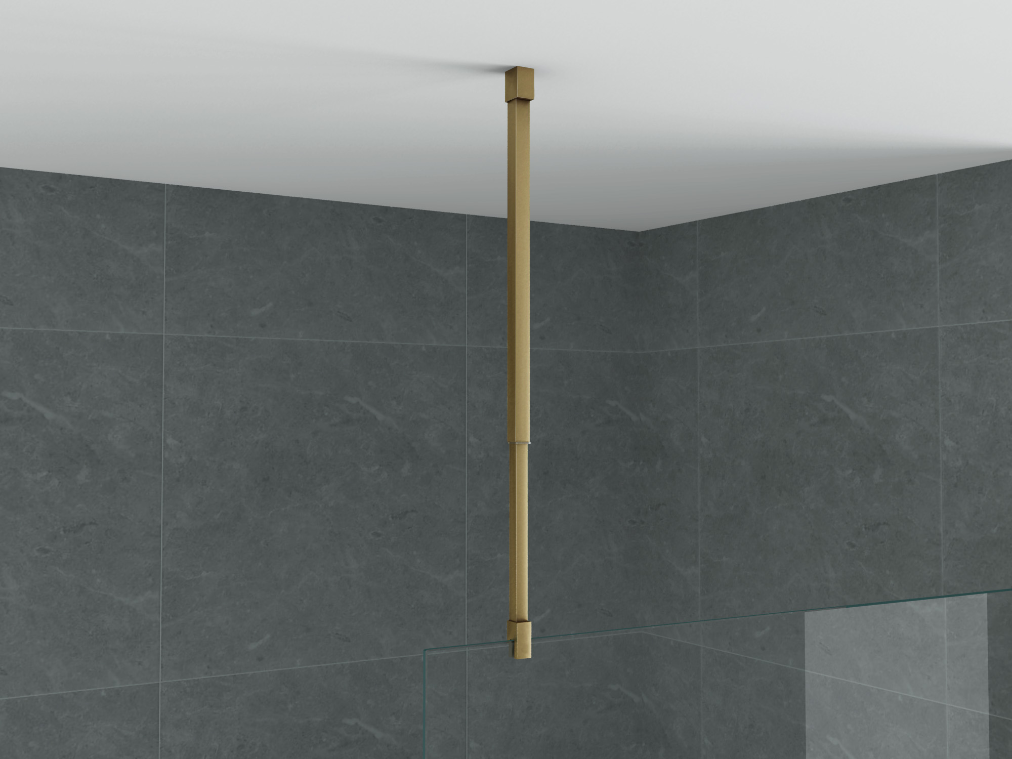 ALONI SUPPORT PLAFOND - RÉGLABLE - 43-80 CM - OR BROSSÉ