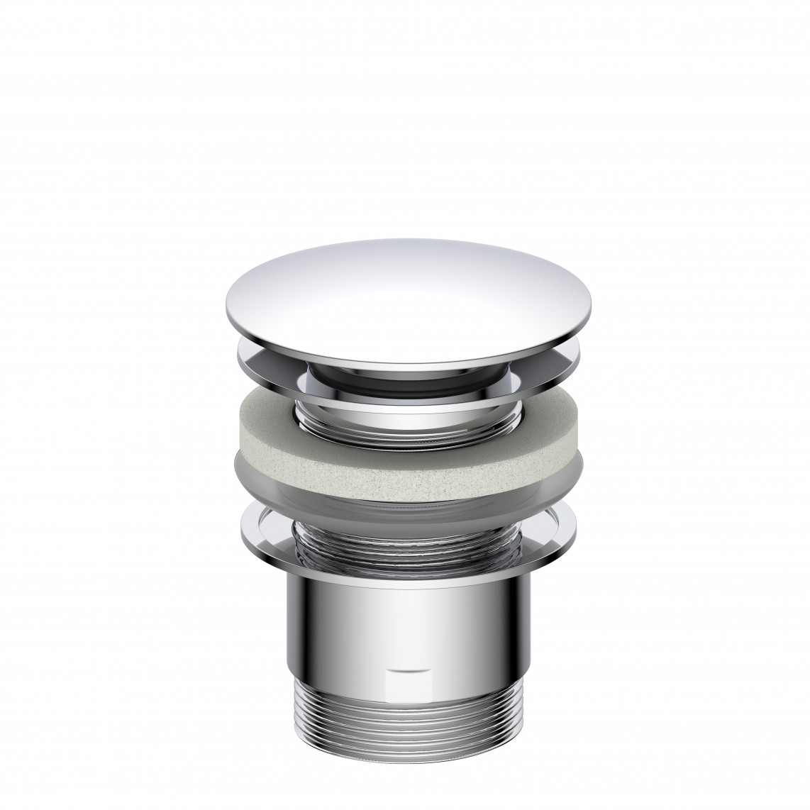 98807330 DAV-1WK vanne d'évacuation, chromé, 1 1/4" x 65 mm