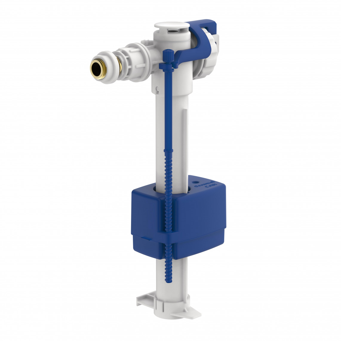 98683800 Universal-Vanne à flotteur, blanc/bleu, 6-9 litres