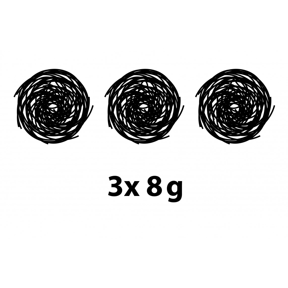 986903055 laine d'acier Abrazo, 3 x 8 g
