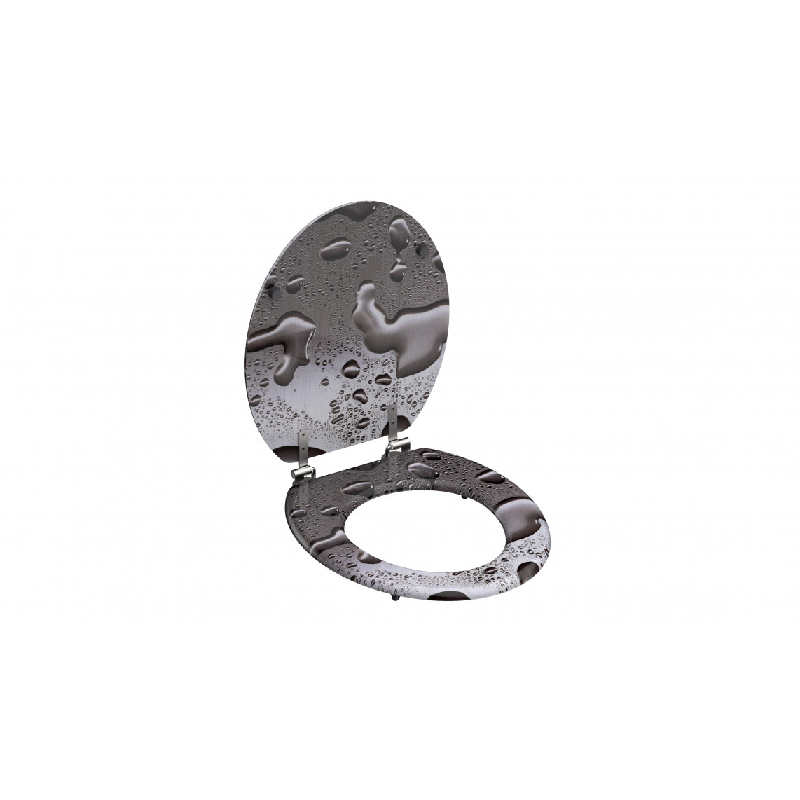 80023 abattant WC en MDF GREY STEEL