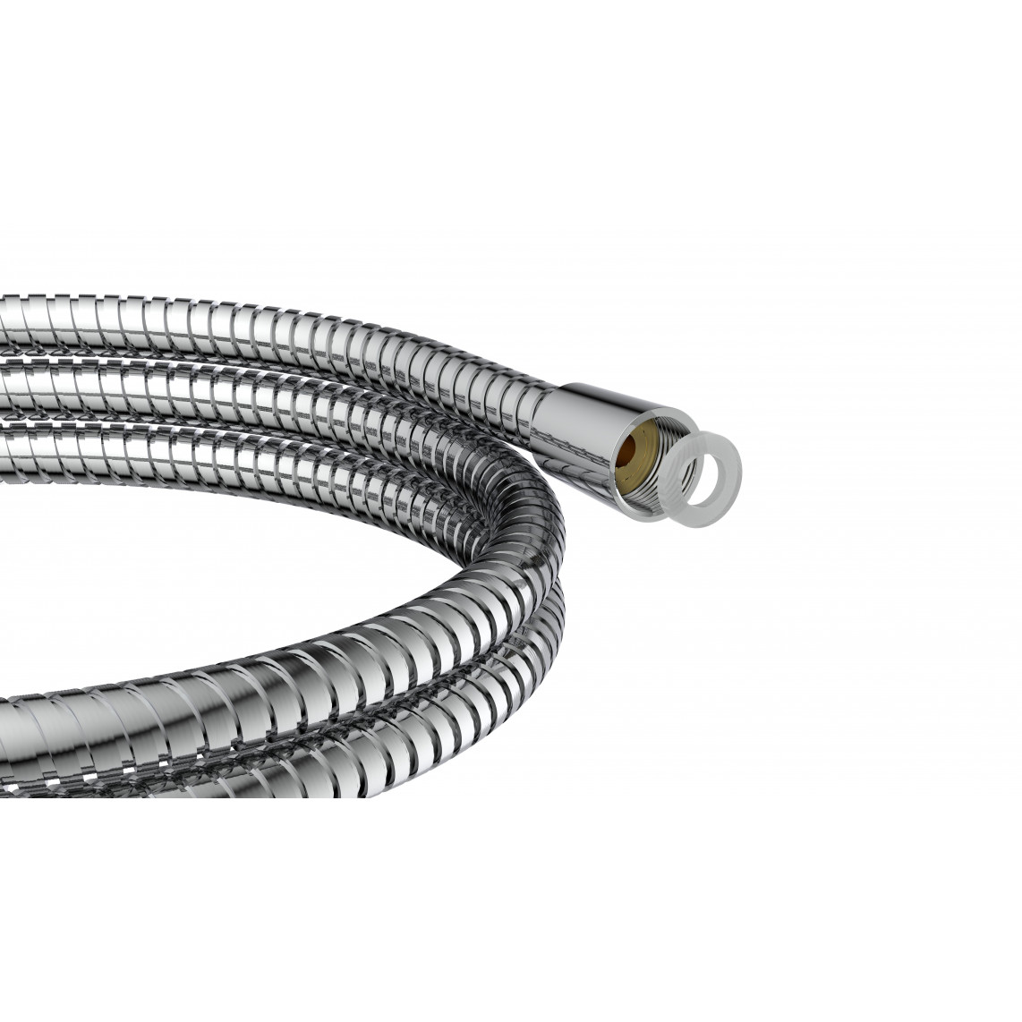 JM200MKCRPLUS Flexible de douche 200 cm, acier inoxydable