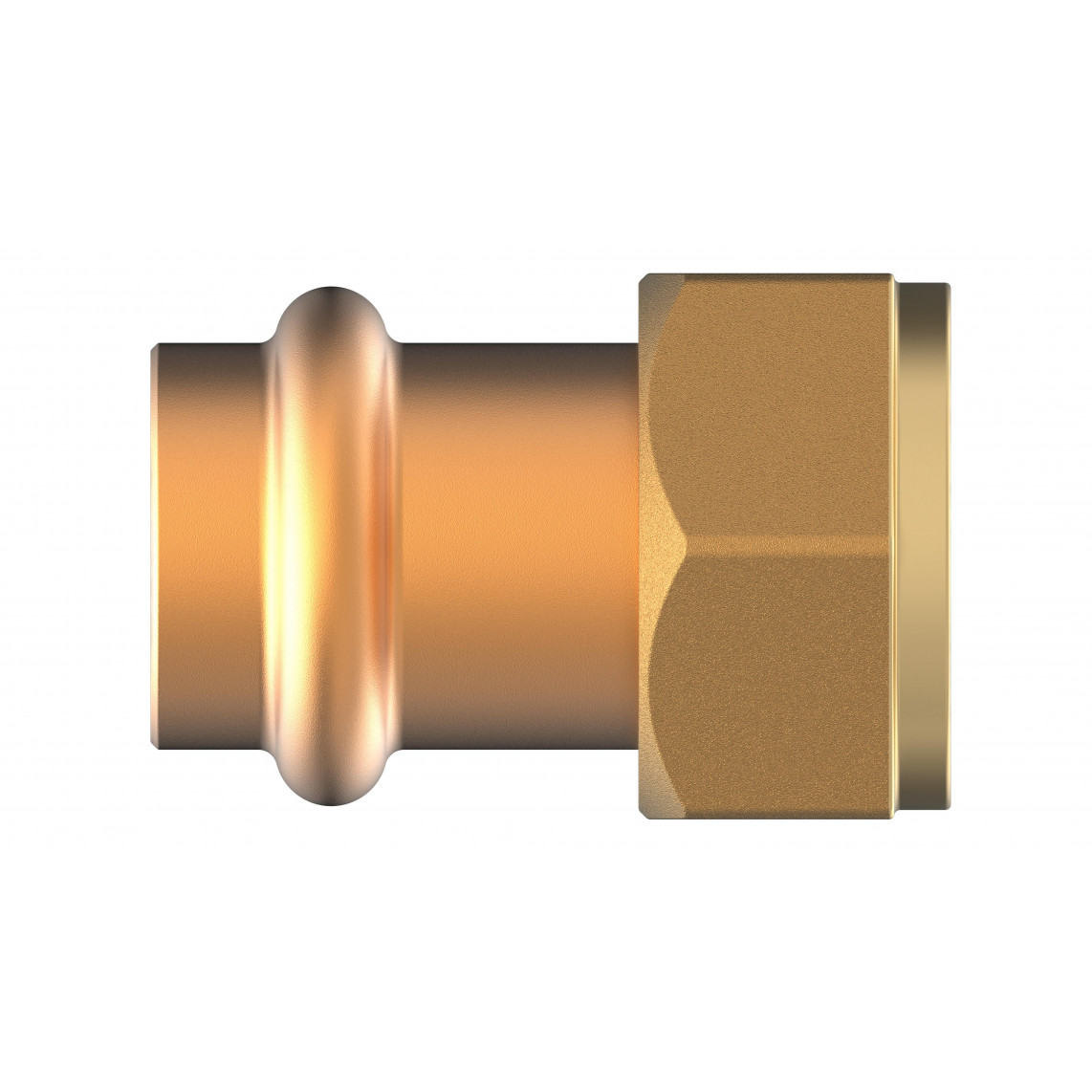 988628754 BR raccord de transition à serrer, vierge, 22 mm x 3/4" F, 1 manchon, (P4355)