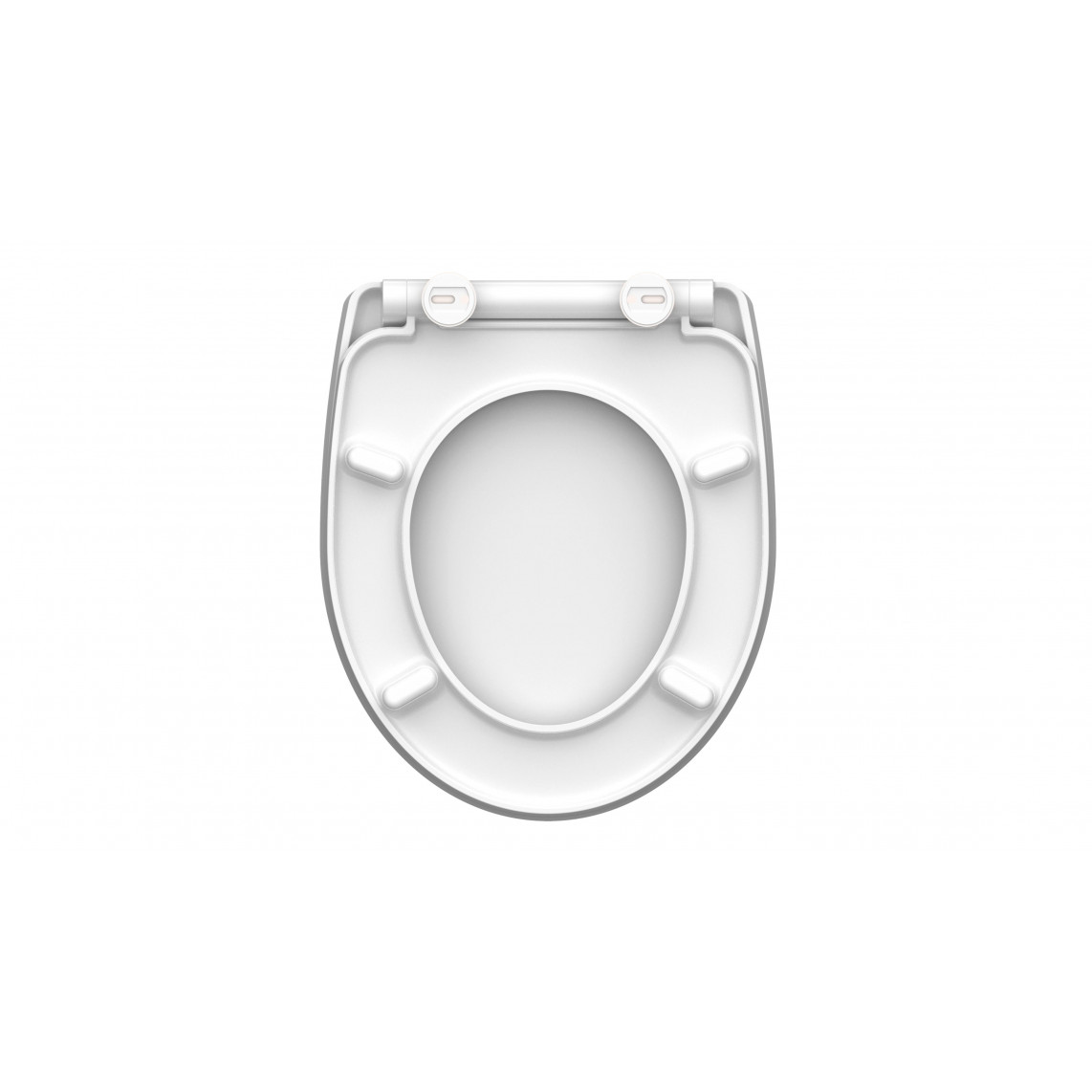 82584 abattant WC en Duroplast HG WHITE WAVE, avec frein de chute et déclipsable