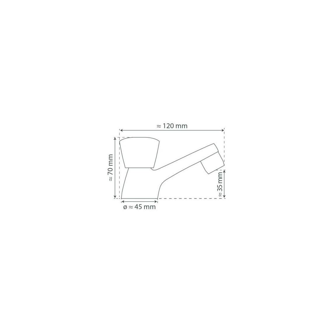 37950 CARNEO robinet eau froide, chromé
