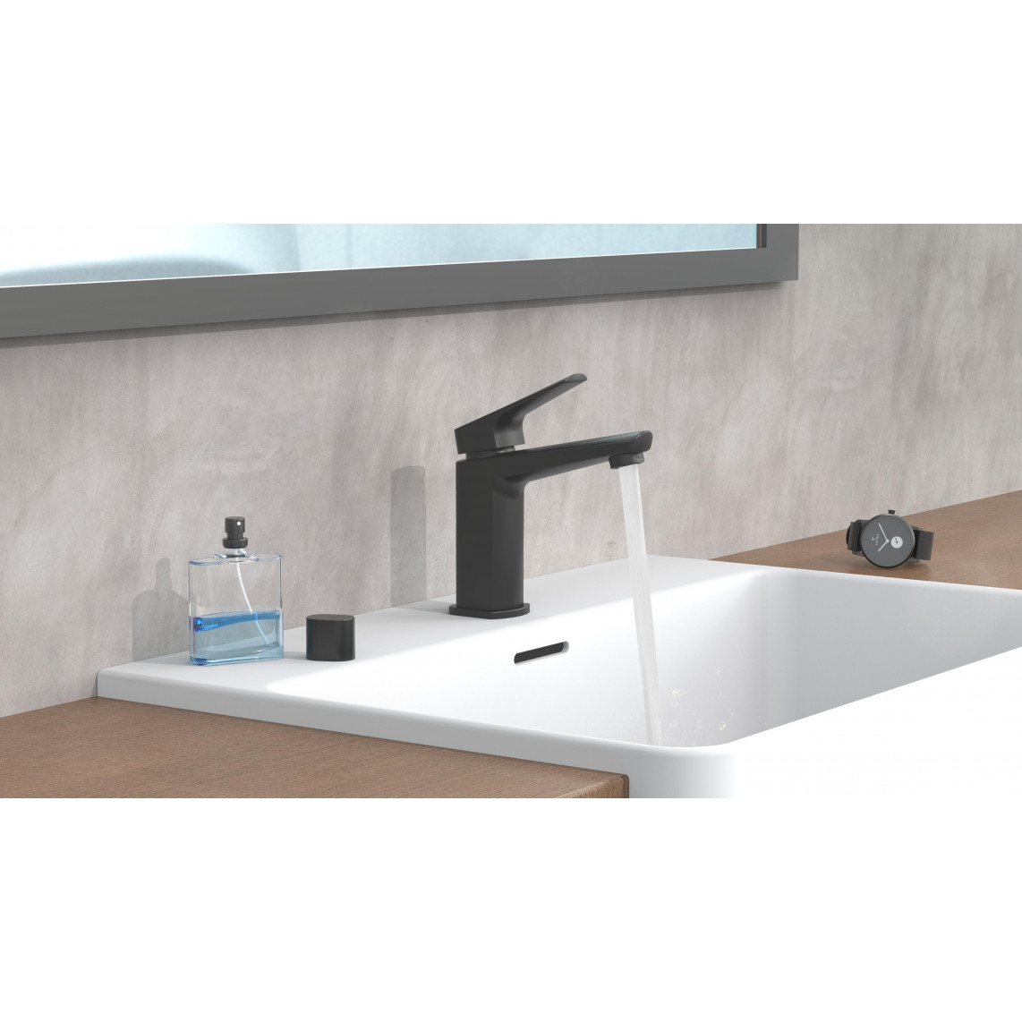 34016 RAVEN Mitigeur lavabo, noir mat