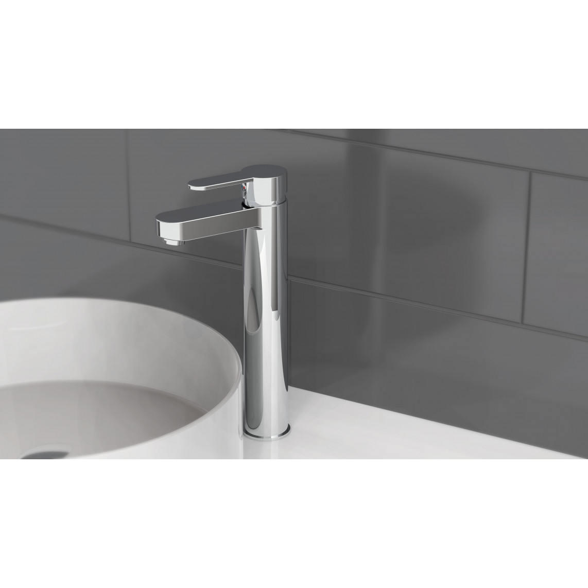 34211 ELEPHANT Mitigeur lavabo, chromé, pour vasque à poser