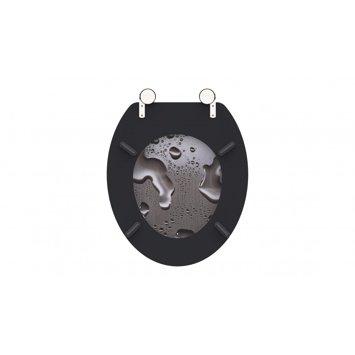 80023 abattant WC en MDF GREY STEEL