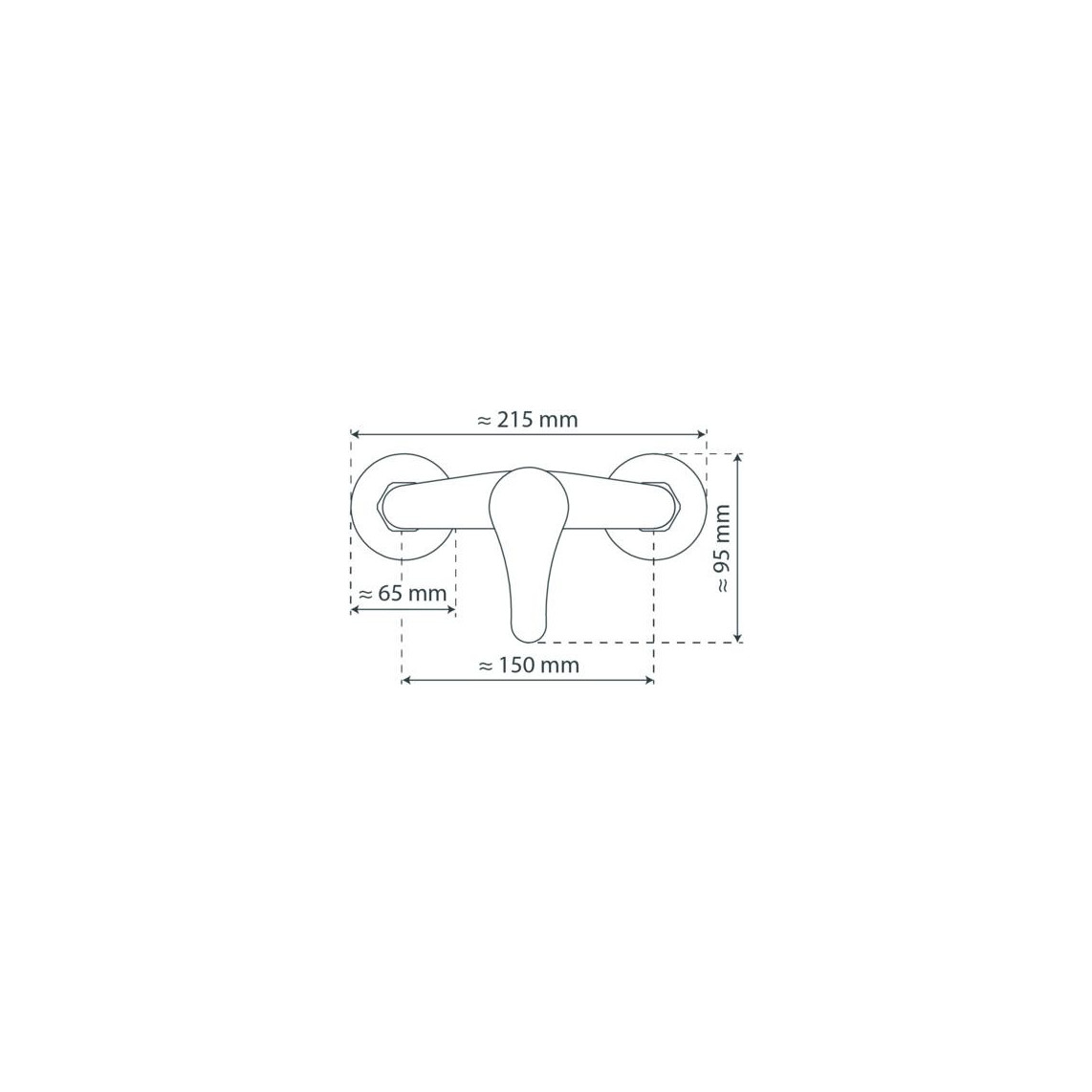 77040 ATHOS Mitigeur douche, chromé