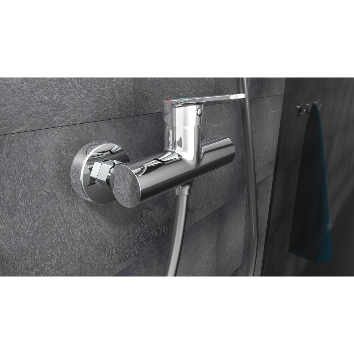 18040DVGW FUTURA DVGW Mitigeur douche, chromé
