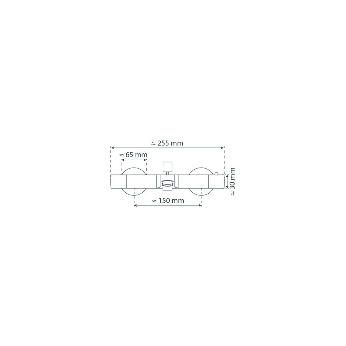 52450 VICO Mitigeur thermostatique bain/douche, chromé