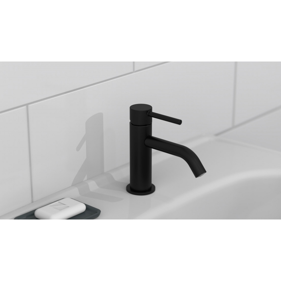 37965 ARAGON robinet eau froide, noir mat