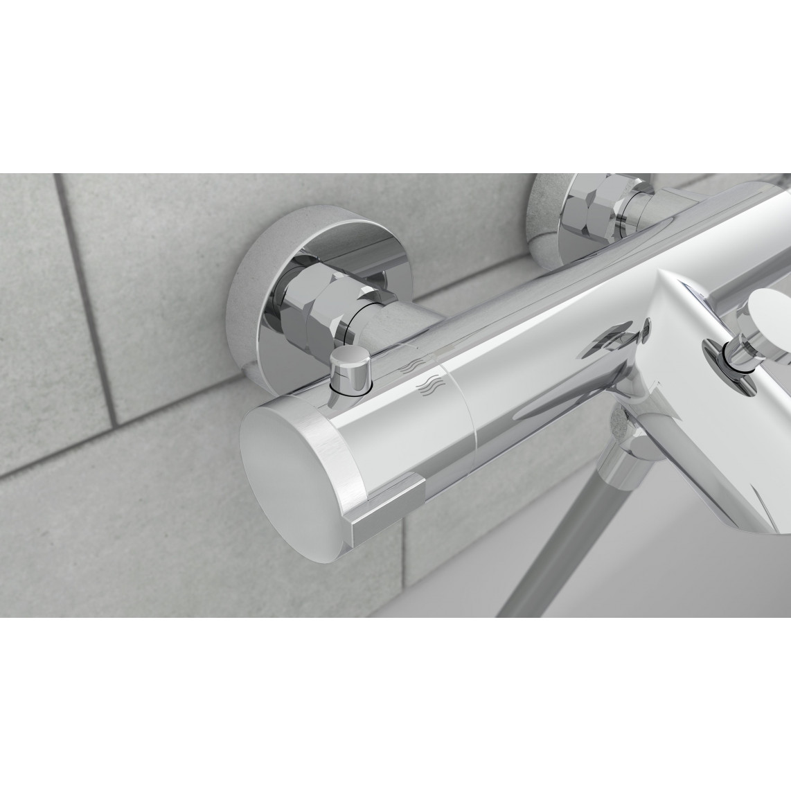 52470 LONDON Mitigeur thermostatique bain/douche, chromé