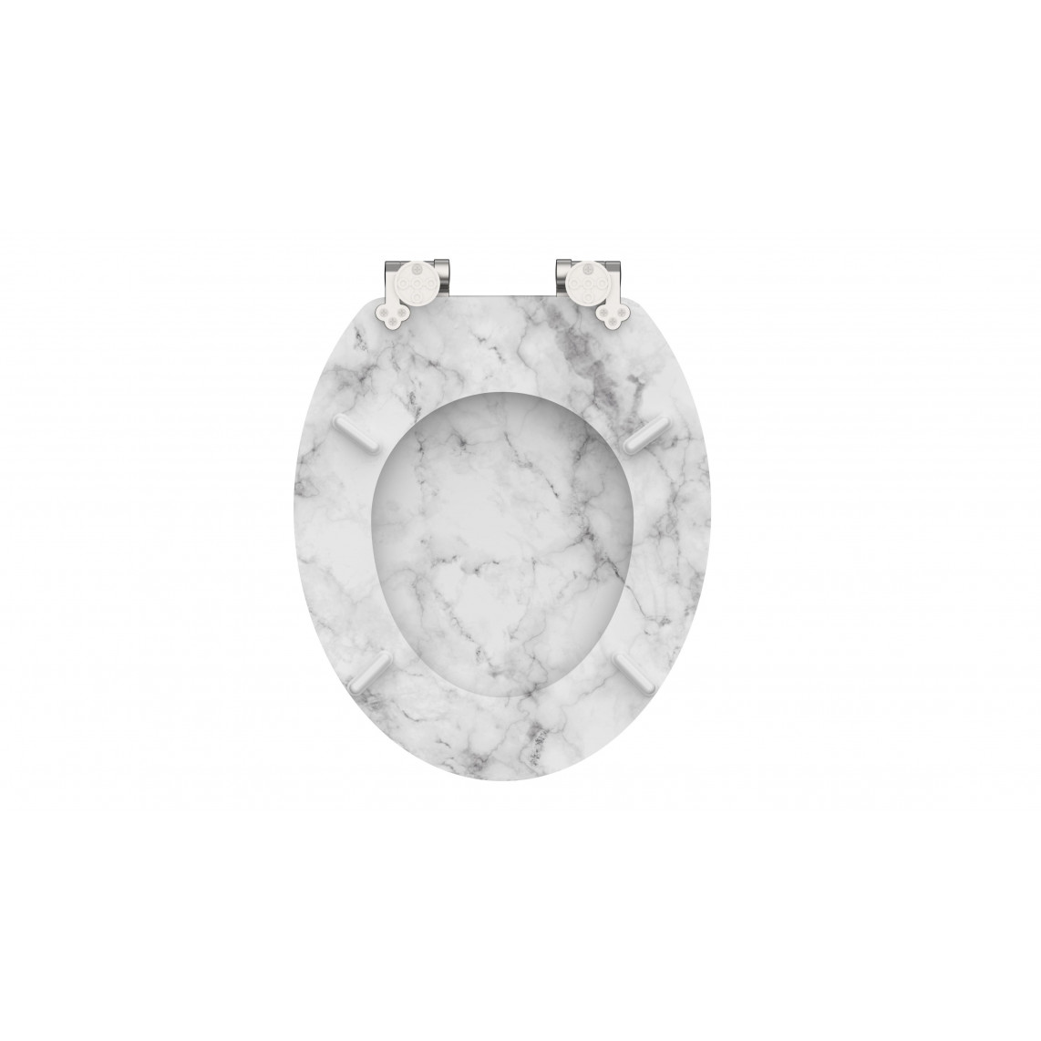 80194 abattant WC en MDF MARMOR STONE, avec frein de chute