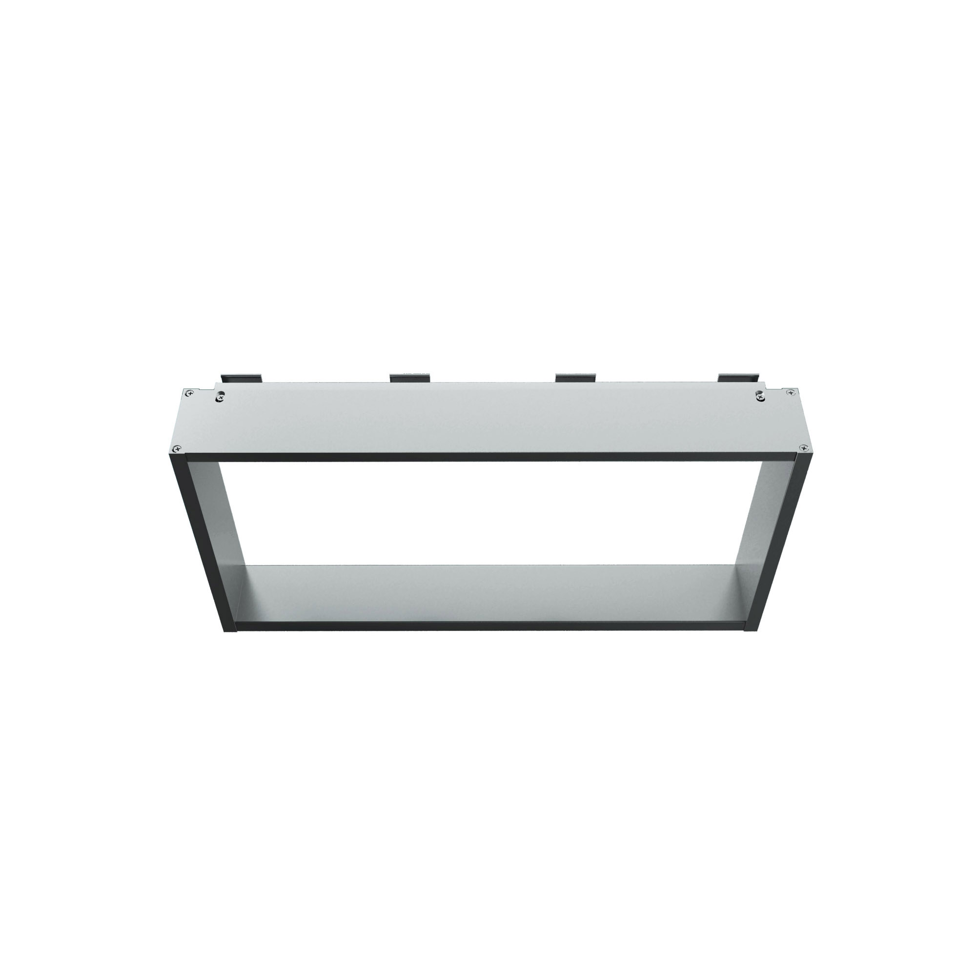 NICHE DE SURFACE POUR PAROI DE DOUCHE - 4 CROCHETS À SERVIETTES - ALUMINIUM - 60X30X8 CM - ALUMINIUM BRILLANT
