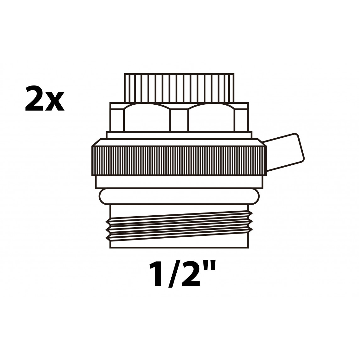 988558055 Purgeur automatique de radiateur, 1/2" M (2x)