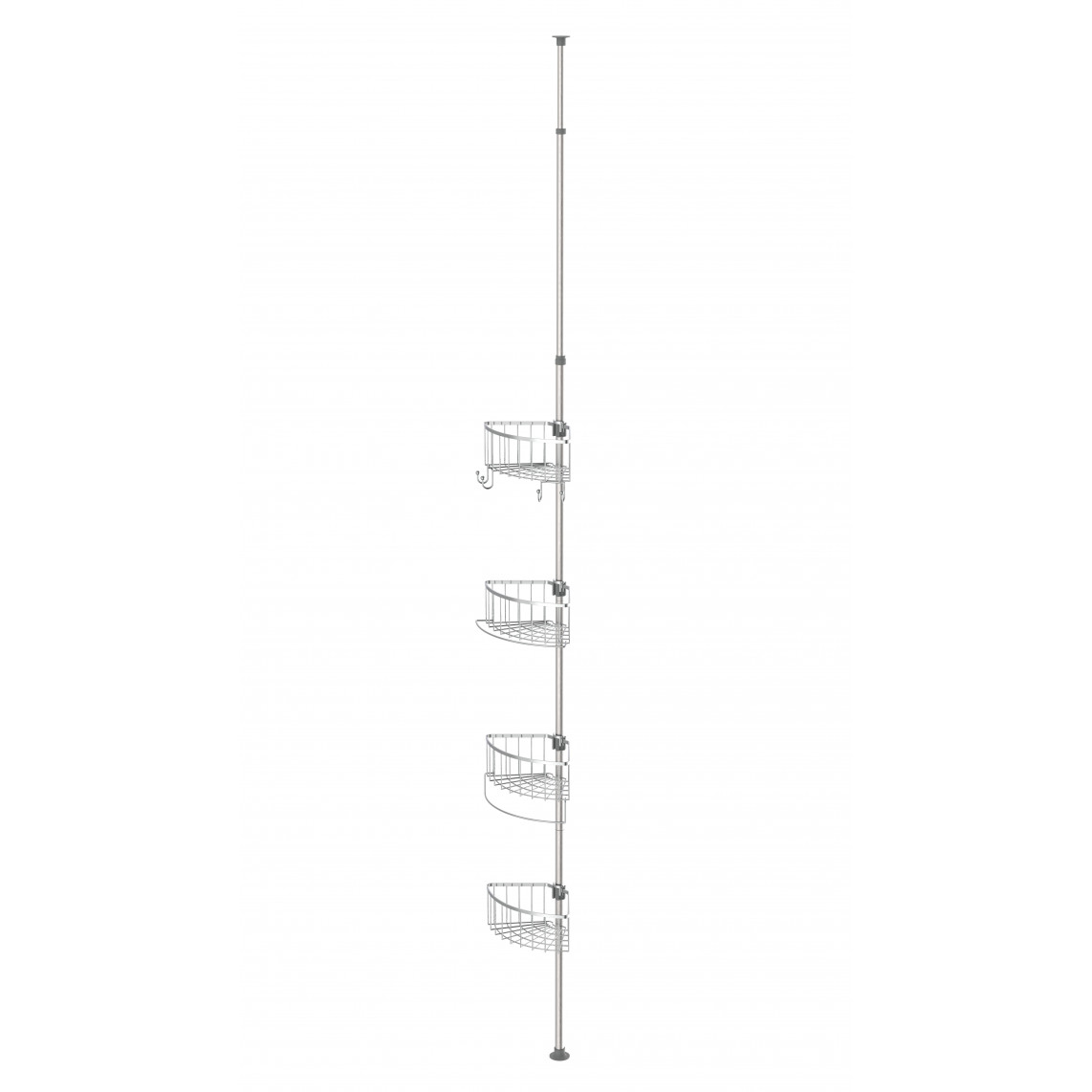 BA0920 étagère d'angle télescopique pour douche, chromé