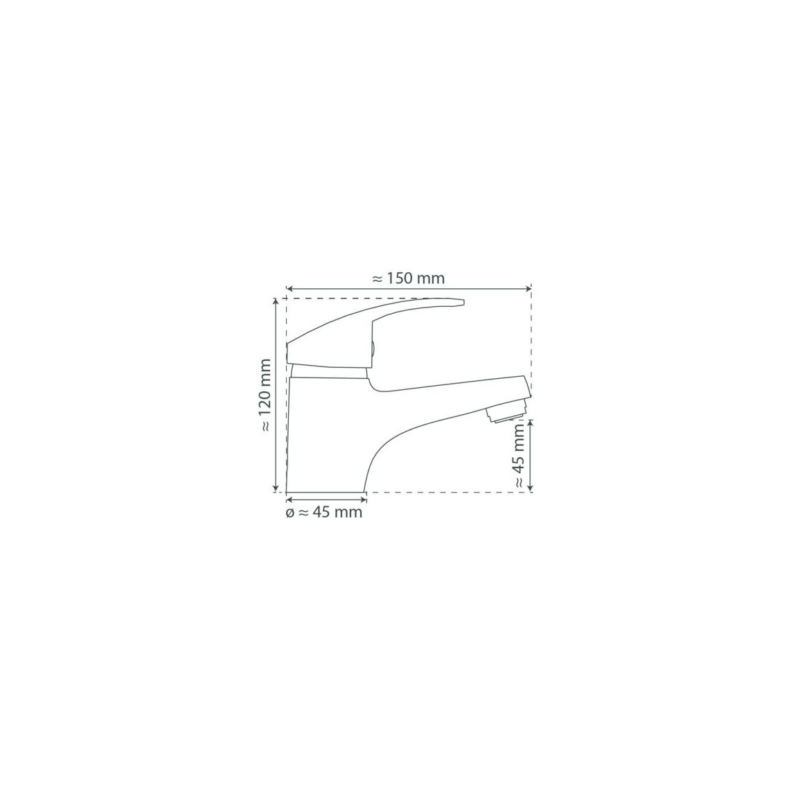 36619 ORAZI Mitigeur lavabo basse pression, chromé