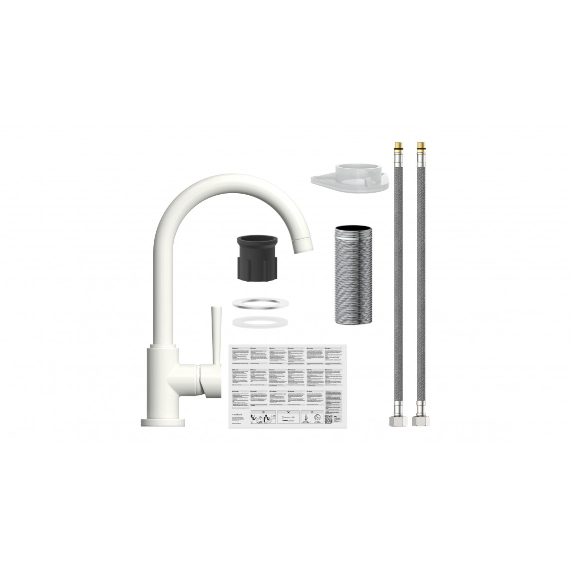 79161 CORNWALL Mitigeur évier, blanc mat