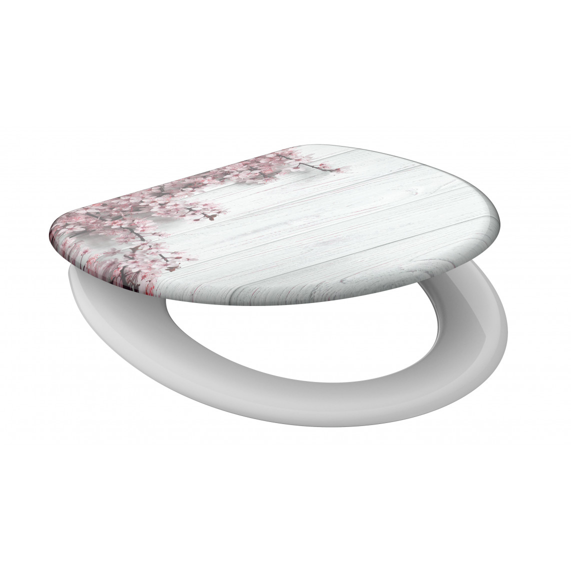 82197 abattant WC en Duroplast FLOWERS&WOOD, avec frein de chute