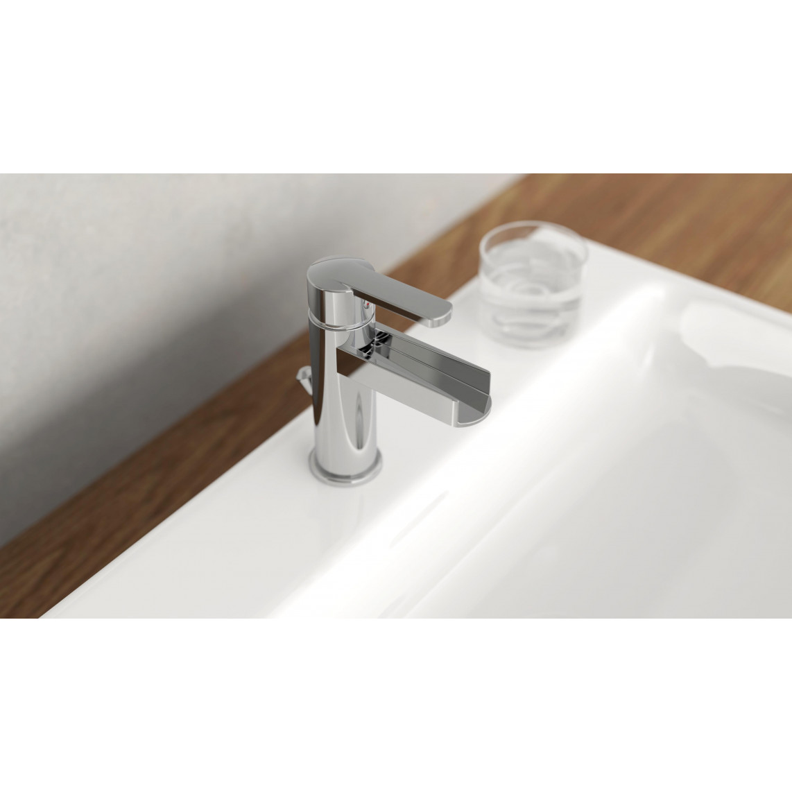 26110 NIAGARA Mitigeur lavabo, avec bec cascade, chromé