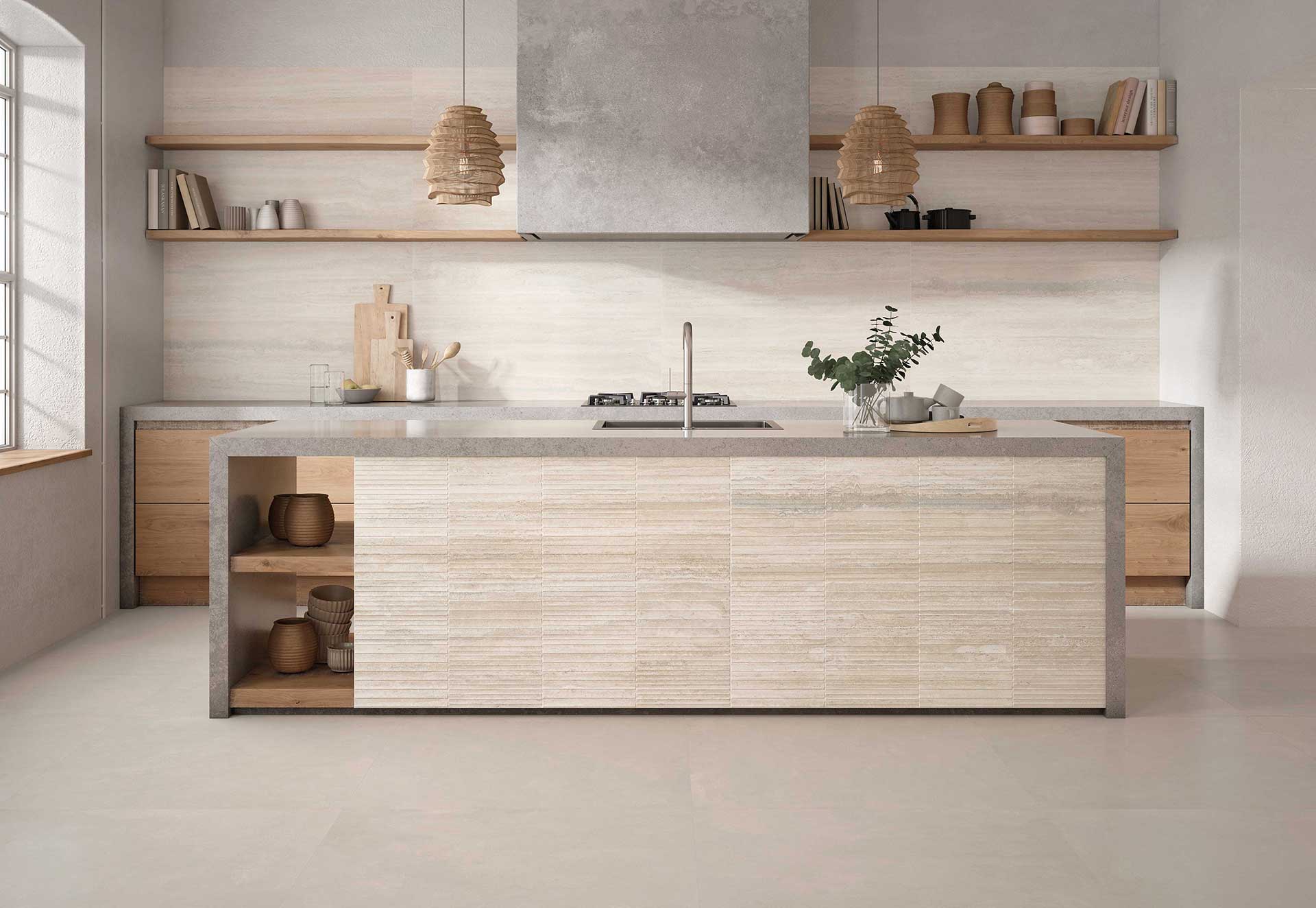 DC TRAVERTINO WHITE 40X120 REC