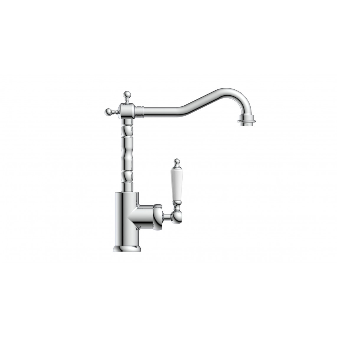72500 OLD STYLE Mitigeur évier, chromé/blanc
