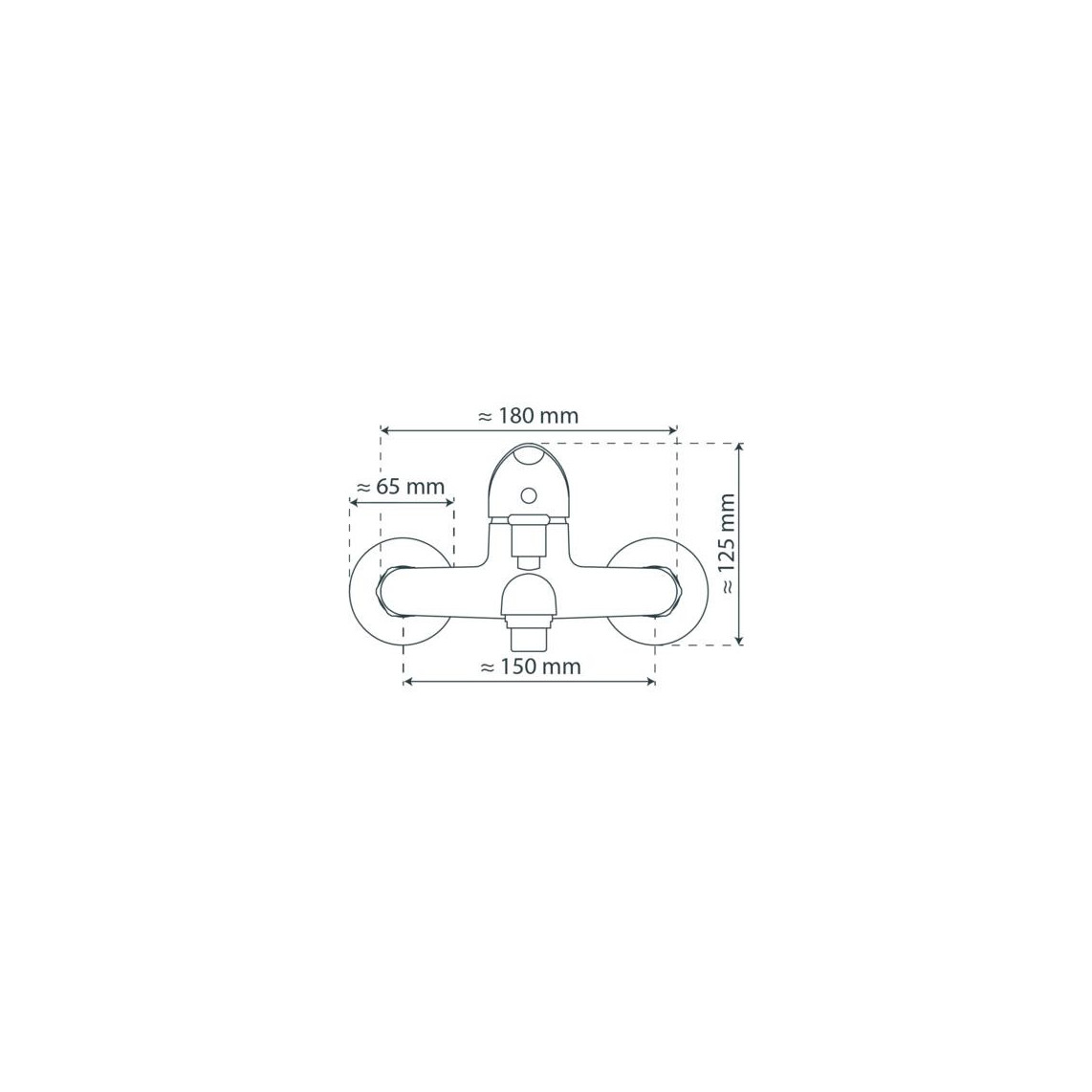 77130 MAGNA Mitigeur bain/douche, chromé
