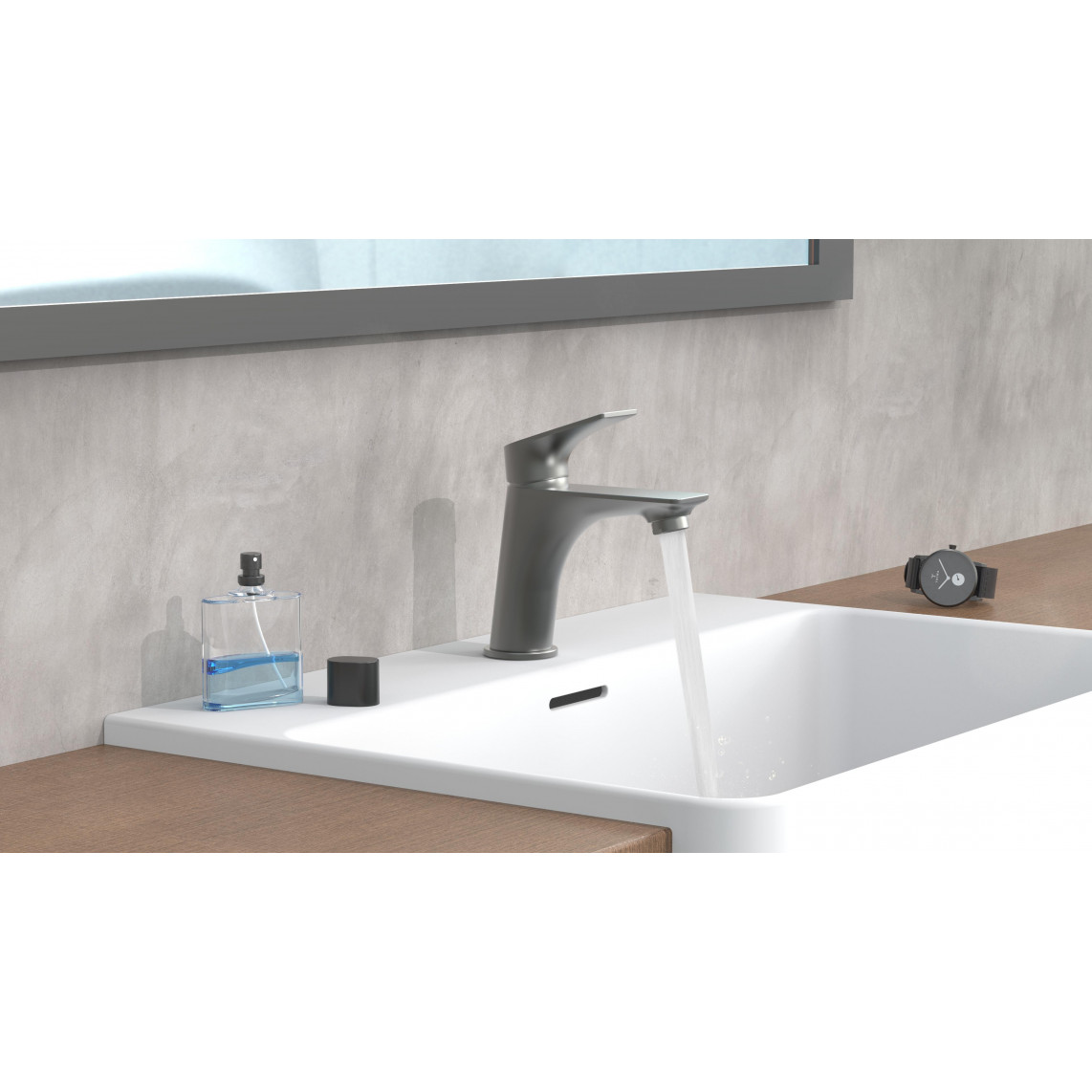 33212 BOSTON Mitigeur lavabo, graphite mat