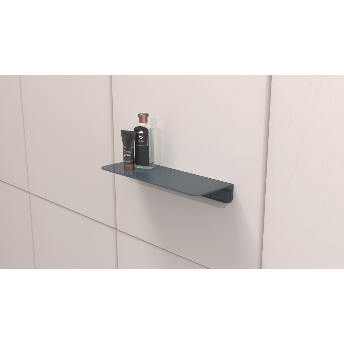 10501 Tablette de douche, Anthracite, à coller