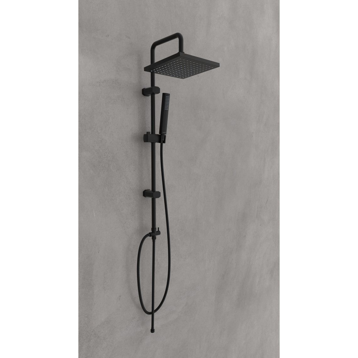 60096 TOKYO Set de douche de tête, noir mat