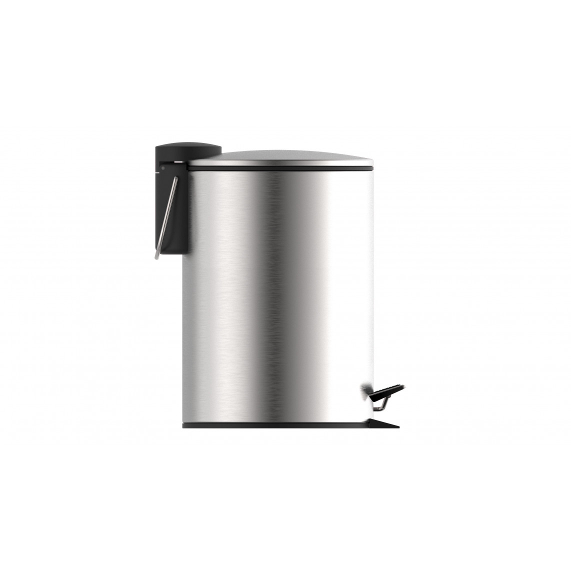 BA0300 poubelle cosmétique à pédale, acier inoxydable, env. 3 l, avec frein de chute