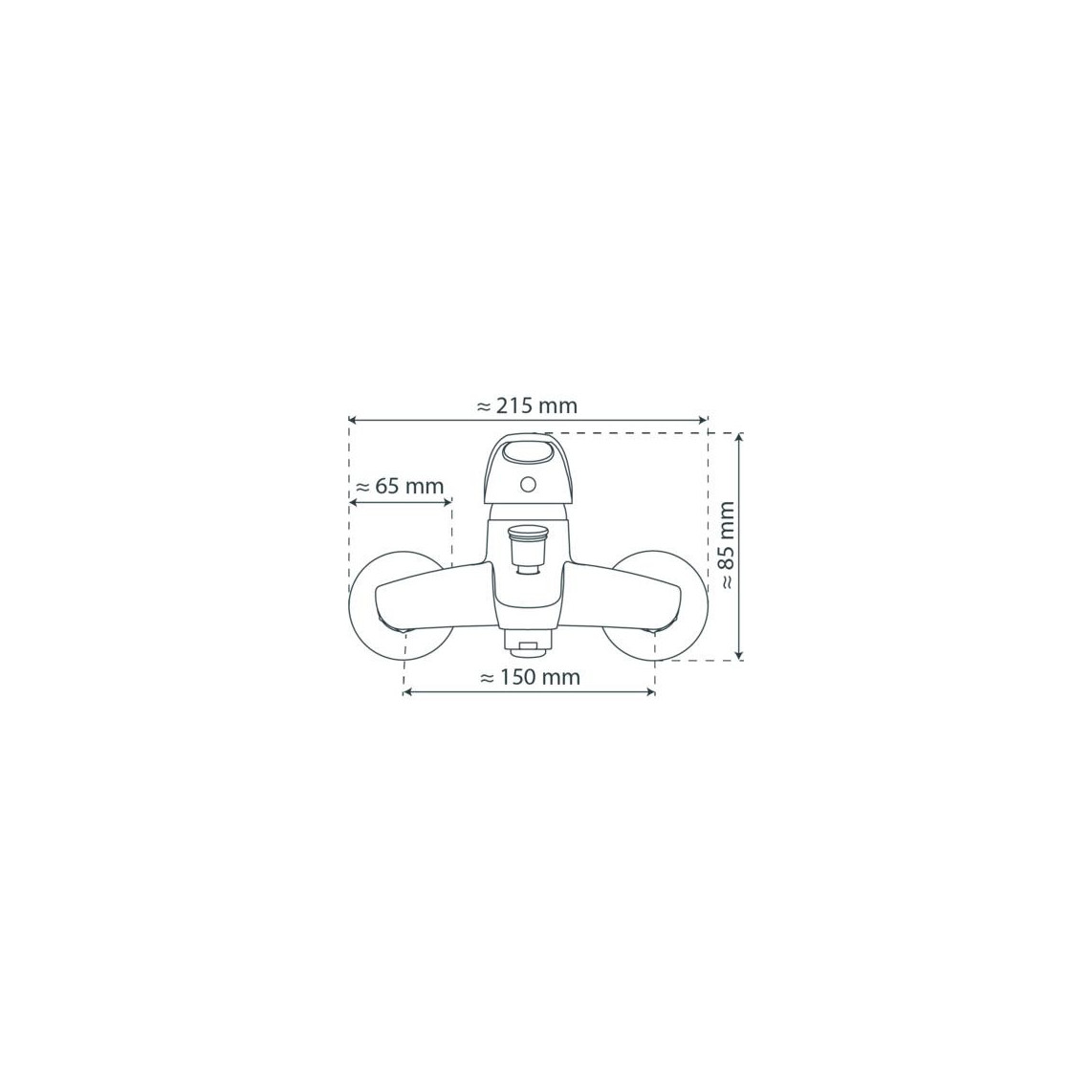 41300 ATHOS PLUS Mitigeur bain/douche, chromé