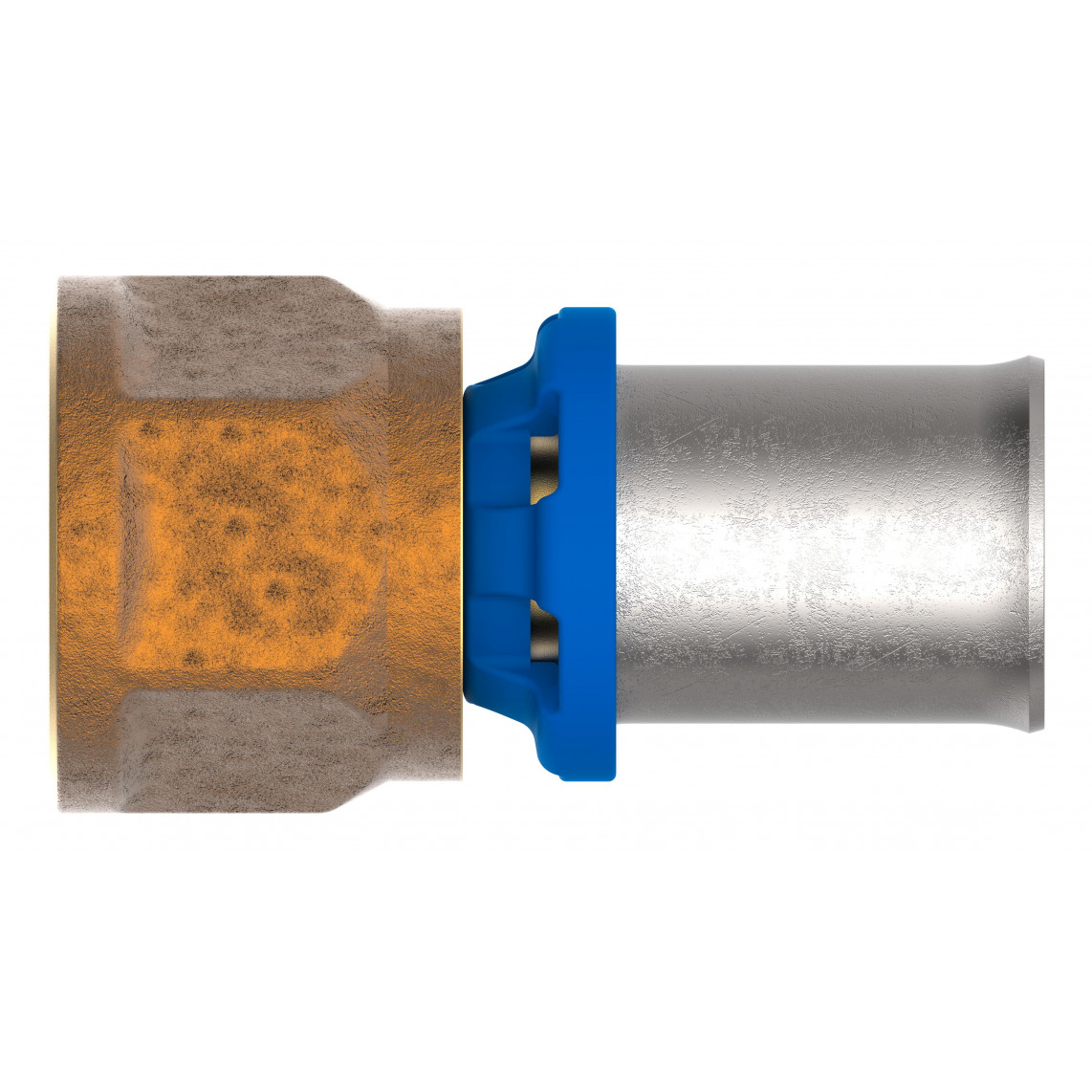 988713455 LT pièce intermédiaire, vierge, 26 mm x 3/4" F, raccord à sertir pour tube multicouche
