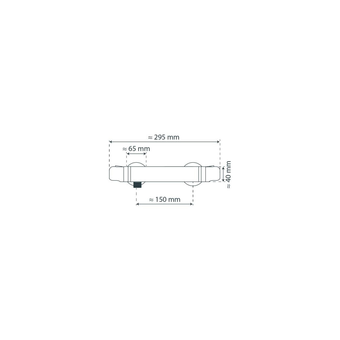 52480 VINEA Mitigeur thermostatique de douche, chromé