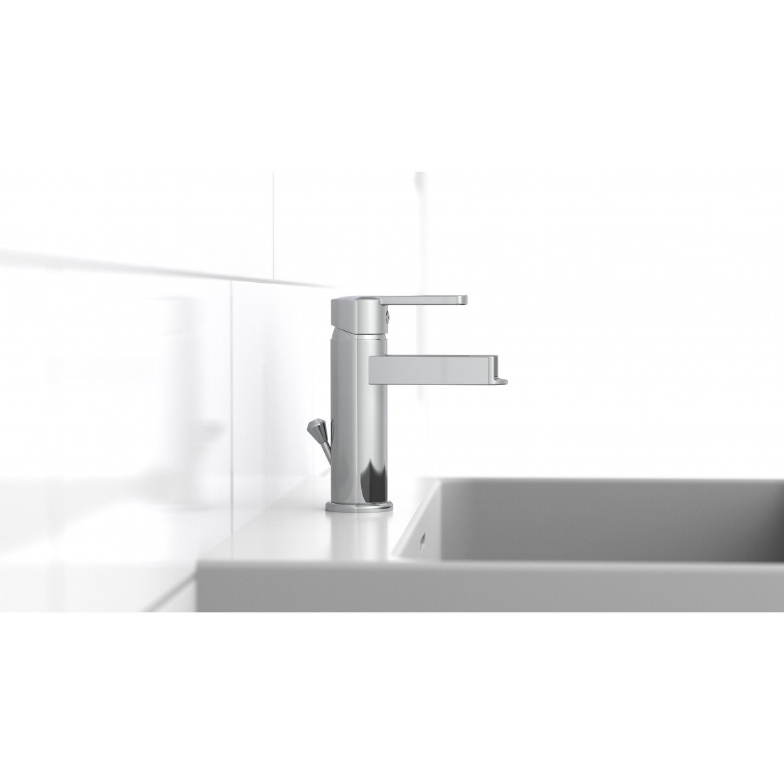 26110 NIAGARA Mitigeur lavabo, avec bec cascade, chromé