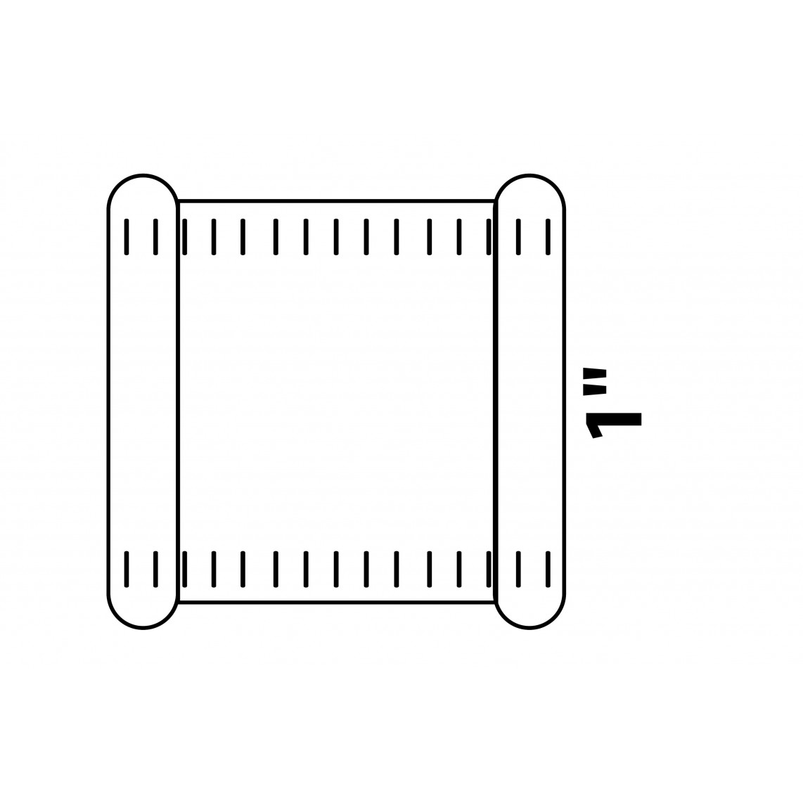 989364348 LT manchon double, vierge, 1" F,