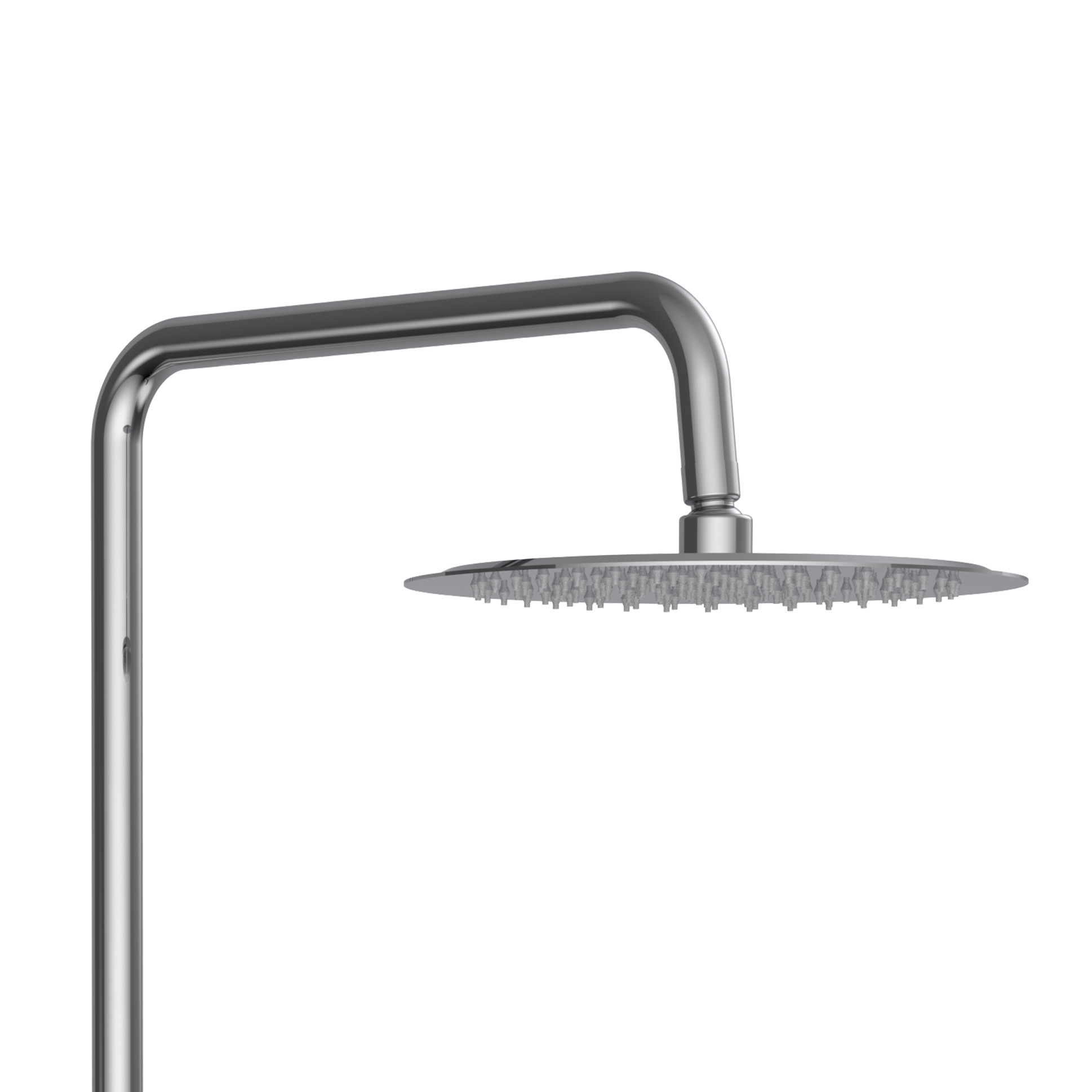 ALONI OPTIMA RONDO SET DE DOUCHE À JETS DE PLUIE – THERMOSTATIQUE – MONTAGE APPARENT – COOL TOUCH - BELGAQUA – CHROME