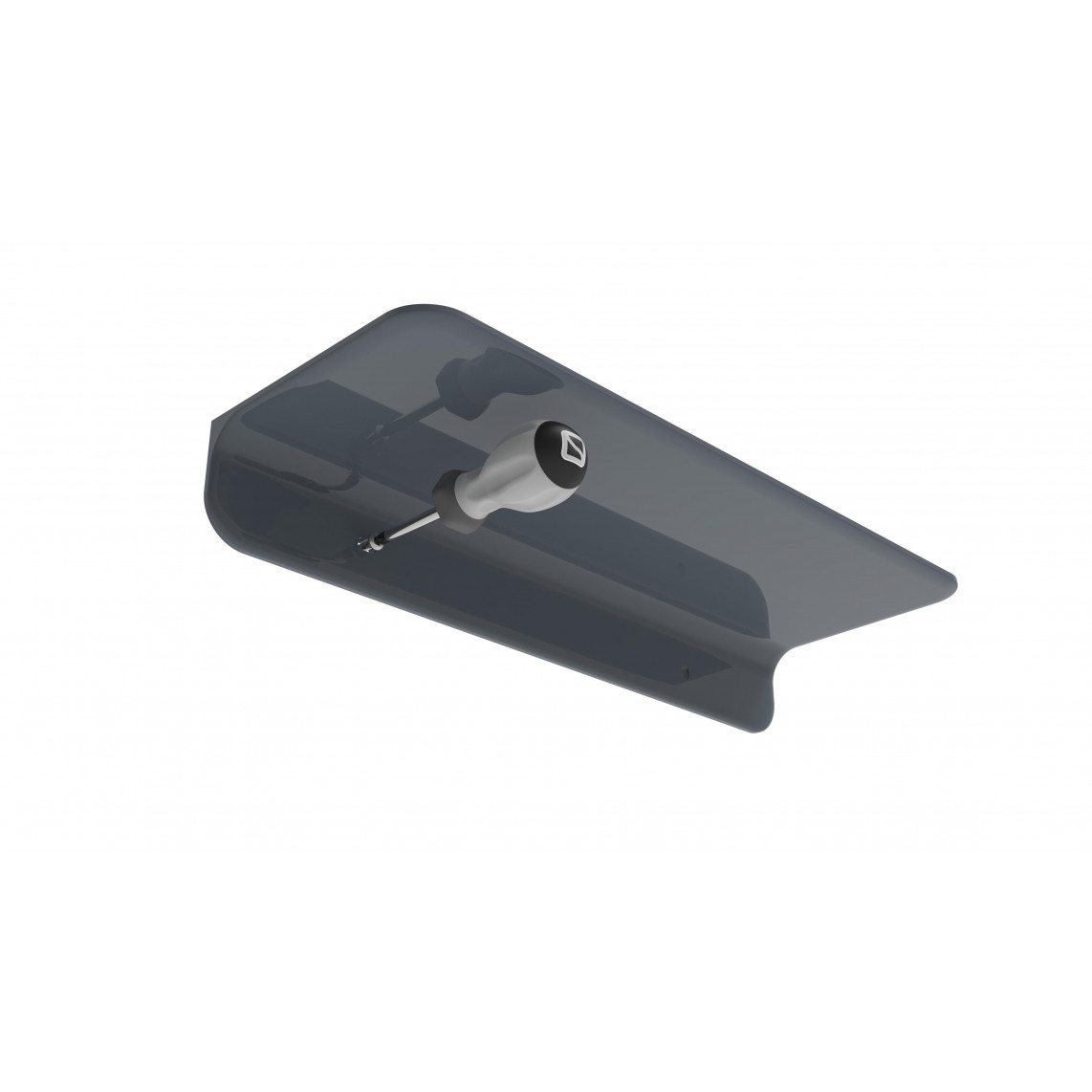 BA0954 Tablette de douche, Anthracite, à coller