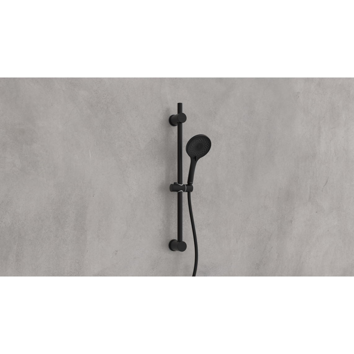 64926 RAVEN set barre de douche, noir mat
