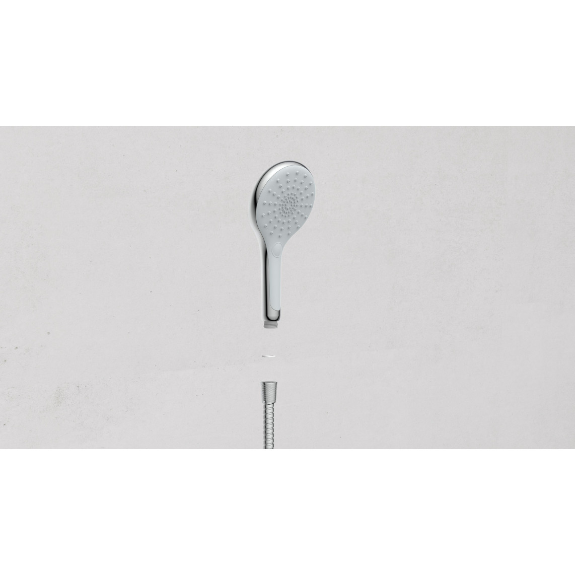 60900 SIRANI Douchette à main, chromé/gris clair