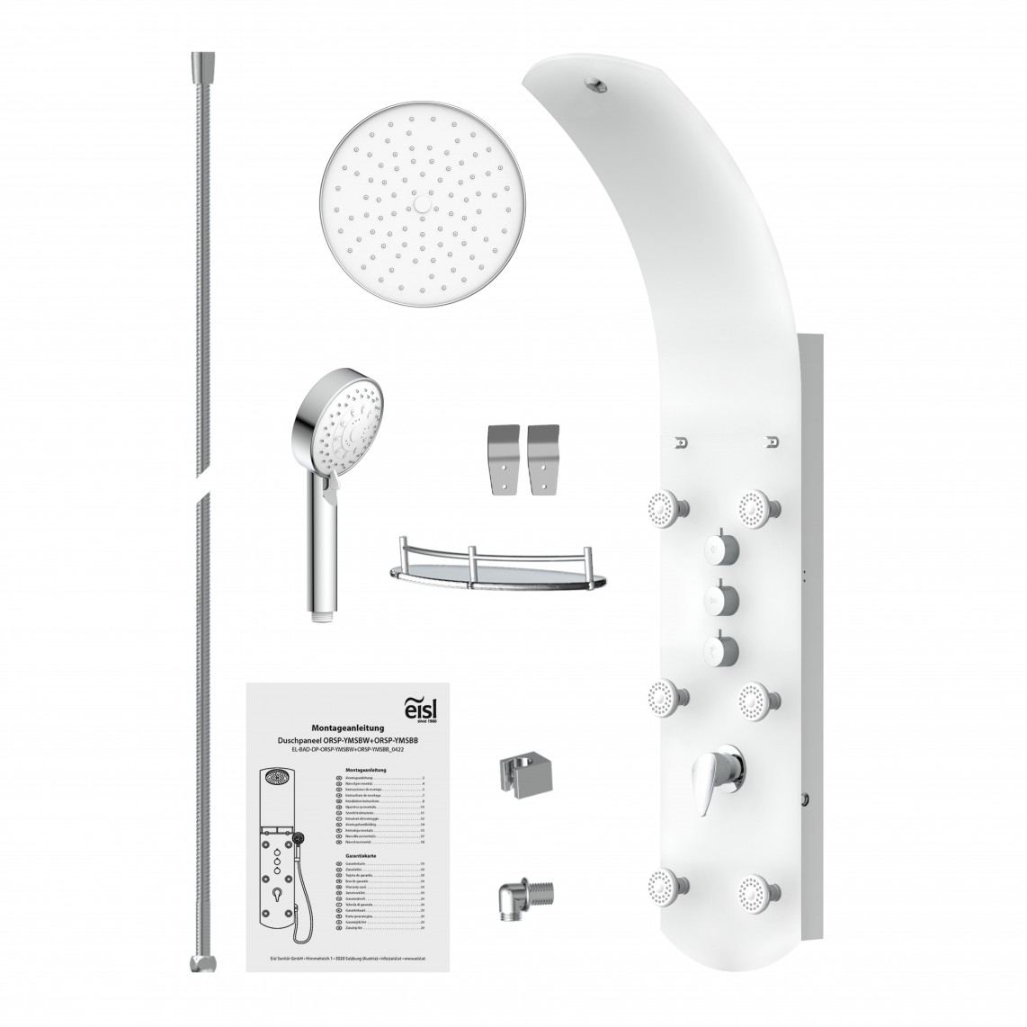 ORSP-YMSBW KARIBIK Panneau de douche, blanc