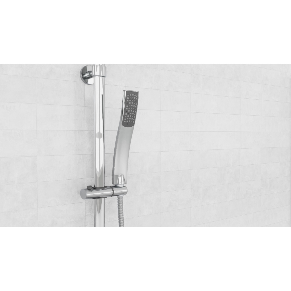 DXSTIOVCS-PR STILOVAL Set douche de pluie, chromé